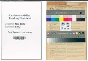 Entnazifizierung Hermann Buschmann , geb. 29.06.1885 (Direktor)