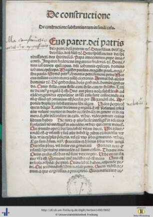 De constructione substantiorum.