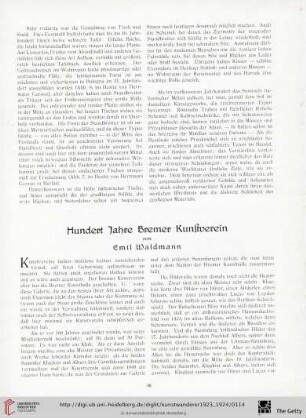 5/6: Hundert Jahre Bremer Kunstverein