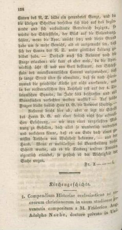 128-145 Kirchengeschichte