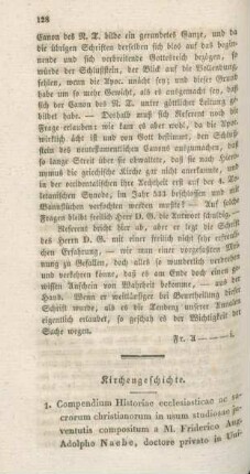128-145 Kirchengeschichte