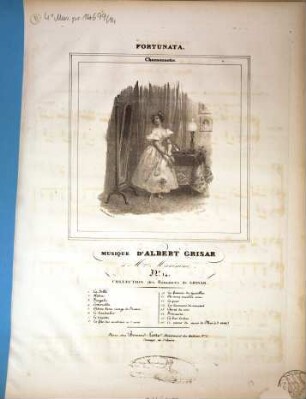 Collection des romances, 14. Fortunata. - B.L.985. - 2 Bl.