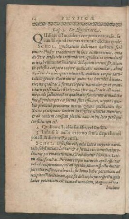 Cap. 5. De Qualitate.