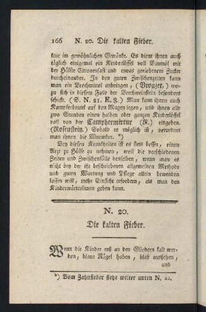 166-176, N. 20. Die kalten Fieber.