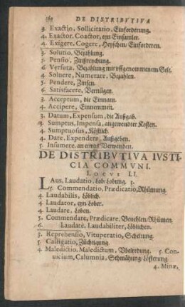 De Distributiva Iusticia Communi. Locus LI.