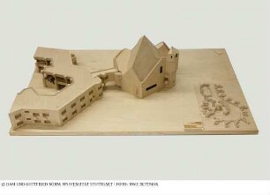 Kinder- und Jugenddorf Bethanien - Modell des Gesamtgebäudes mit Umgebungsmodell