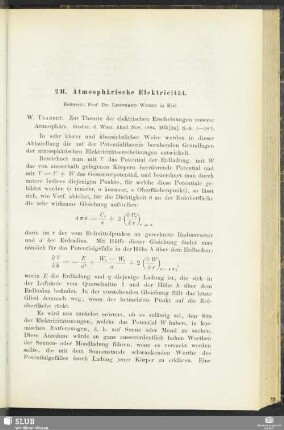 2 H. Atmosphärische Elektricität