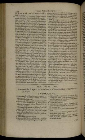 Articulus XXXI.