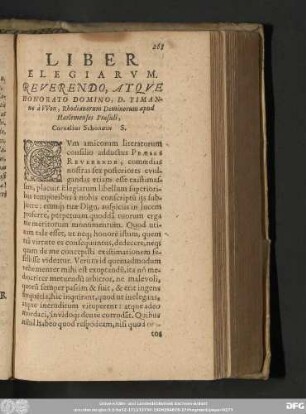 Liber Elegiarum.