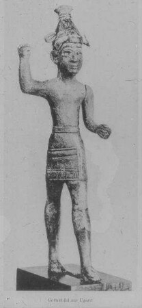 Ugarit, Statue eines Gottes [Ras esch-schamra]