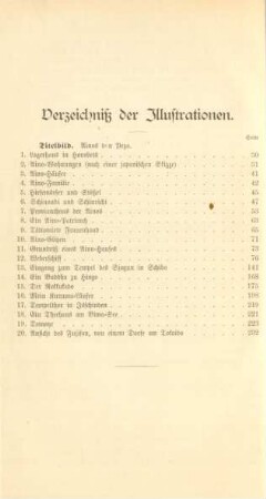 Verzeichniß der Illustrationen
