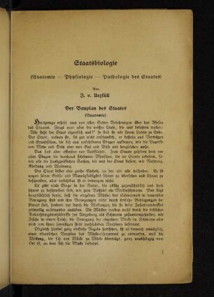 Der Bauplan des Staates