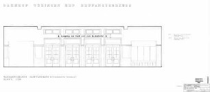 Tübingen Hbf: Wandabwicklung Hauptausgang(Strassenseite Vorhalle), Plan Nr. A Empfangsgeb.