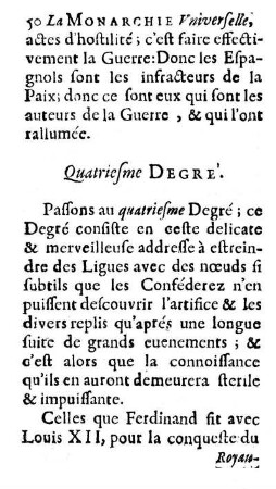 Quatriesme Degré.