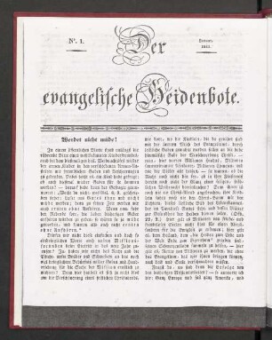 N°. 1. Januar, 1841