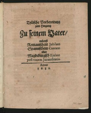 Tyllische Vorbereitung zum Hingang Zu seinem Vater