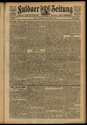 Ausgabe vom Donnerstag, den 11. Oktober 1906.
