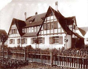 Fischer, Theodor; Reutlingen-Gmindersdorf; Arbeiterkolonie: Altenhof - Doppelhaus mit Garten