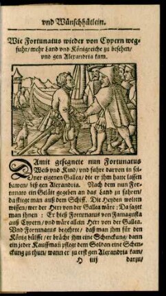 Wie Fortunatus wieder von Cypern wegfuhr/ mehr Land und Königreiche zu besehen/ und gen Alexandria kam.