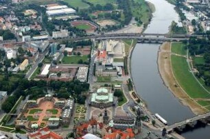 Dresden : Elbufer, Zwinger, Semperoper