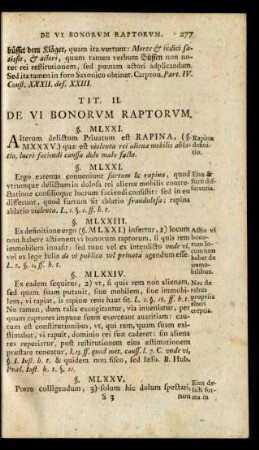 Tit. II. De Vi Bonorum Raptorum