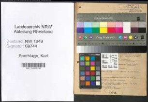 Entnazifizierung Karl Snethlage , geb. 16.08.1895 (Kaufmaennischer Angestellter)