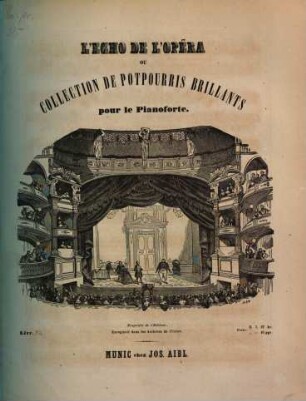 L' écho de l'opéra : ou collection de potpourris brillants sur des thèmes les plus favoris des nouveaux opéras ; arrangés pour le piano. 54, Die vier Haimonskinder