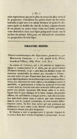 Publication récentes.