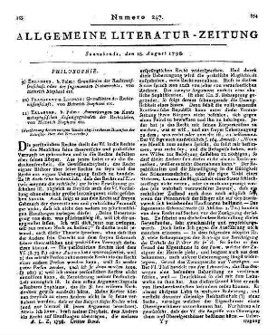 Stephani, H.: Anmerkungen zu Kants metaphysischen Anfangsgründen der Rechtslehre. Erlangen: Palm 1797