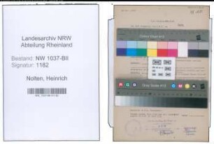 Entnazifizierung Heinrich Nolten , geb. 10.09.1890 (Landwirt)