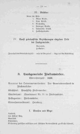 3. Landgemeinde Finkenwärder.