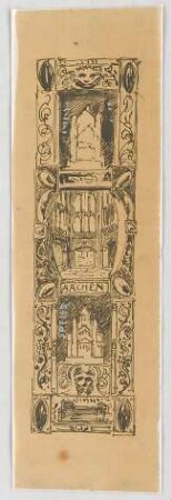 Bauernfeind, Gustav; Italien; Österreich; Schweiz; Studien- und Reiseskizzen - Dekoration (Ansicht)