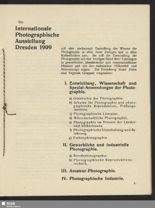 Die internationale photographische Ausstellung Dresden 1909