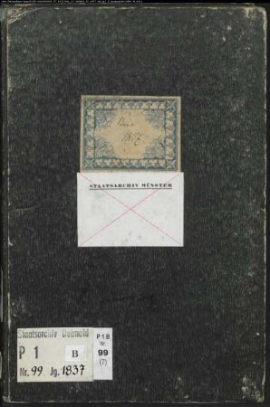 Kirchenbuchduplikat der evangelischen Gemeinde Bünde, Kreis Herford (GHT 1837) (Gemeinde: Evangelische Gemeinde Bünde)