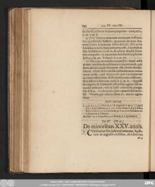 Tit. IV. (II. 21.) De minoribus XXV. annis.