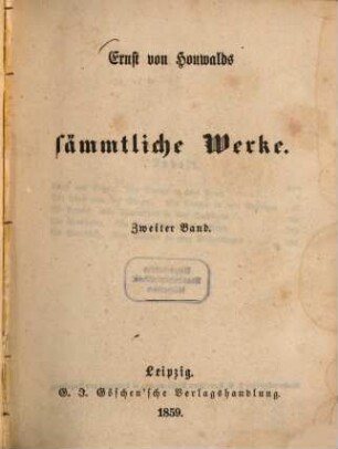 Ernst von Houwalds sämmtliche Werke, 2