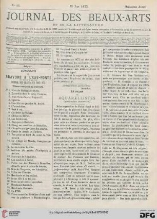 Nr. 11 (15. Juin 1873)