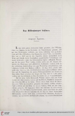 10: Das Dillenburger Schloss