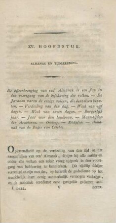 XV. Hoofdstuk. Almanak en tijdrekening