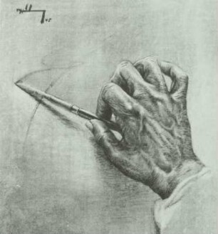 Zeichnende Hand