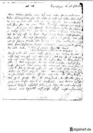 18: Brief von Friedrich Gottlieb Klopstock an Johann Wilhelm Ludwig Gleim