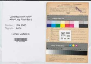 Entnazifizierung Joachim Renck, geb. 28.10.1908 (Assessor)