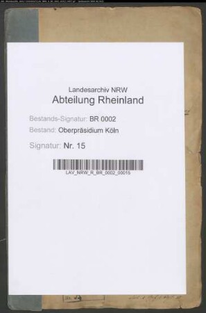 Notizen über die Institute des Oberpräsidialbezirks.