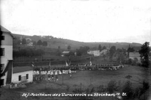 50-jähr. Jubiläum des Turnvereins auf der Ziermann-Wiese : Hintergrund : Oberschaar (OT v. Arnsfeld)