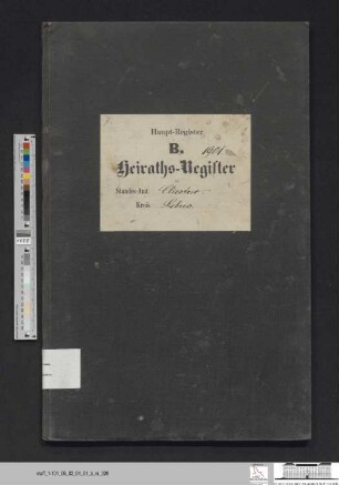 Heiratsregister Kliestow 1901