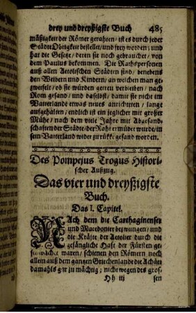 Das vier und dreyßigste Buch.