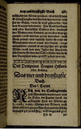 Das vier und dreyßigste Buch.