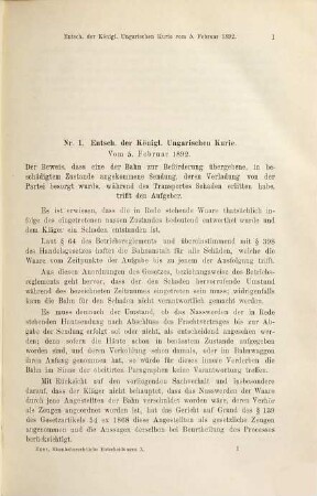 Eisenbahnrechtliche Entscheidungen deutscher, österreichischer und ungarischer Gerichte, sowie des Centralamtes für den internationalen Eisenbahntransport, 10. 1894