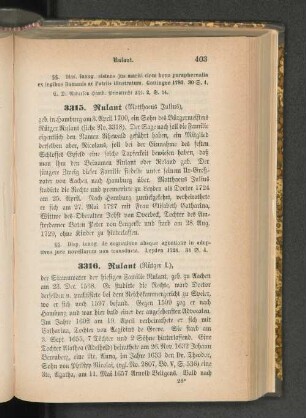 3315. Rulant (Matthaeus Julius)