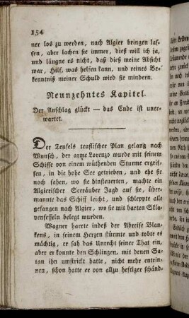 Neunzehntes Kapitel. Der Anschlag glückt - das Ende ist unerwartet.